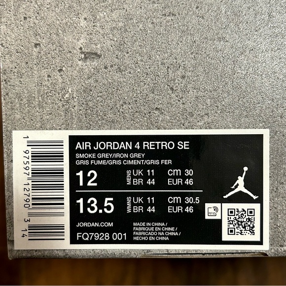 Brand New Jordan 4 Retro SE “Wet Cement” - Picture 3 of 6